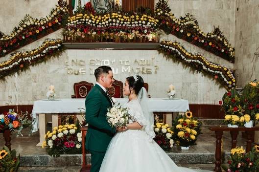 En el altar