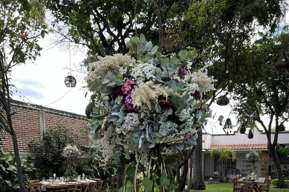Espacio al aire libre para fiestas