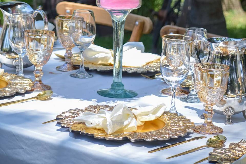 Espacio al aire libre para fiestas