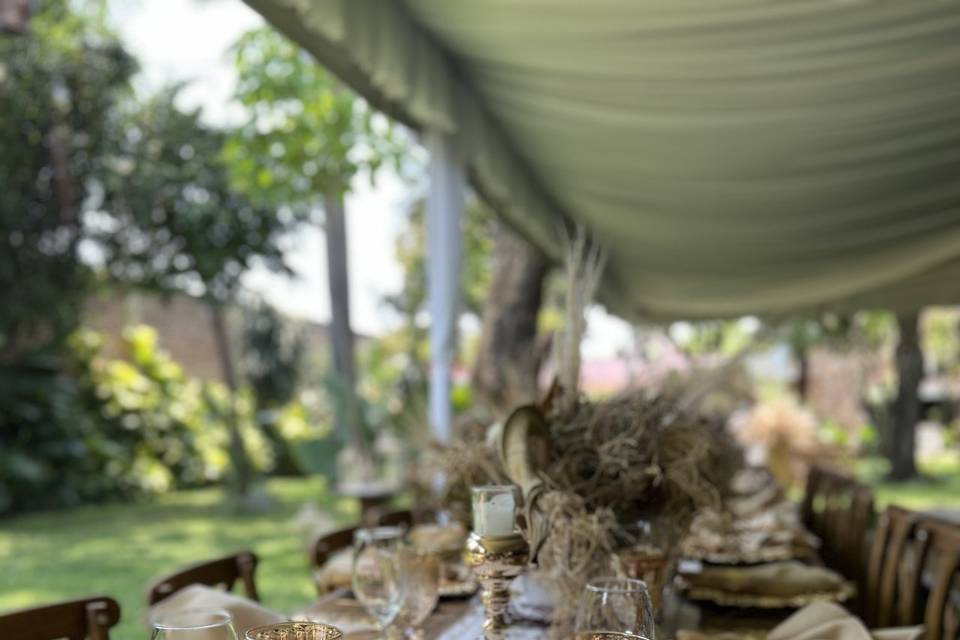 Espacio al aire libre para fiestas