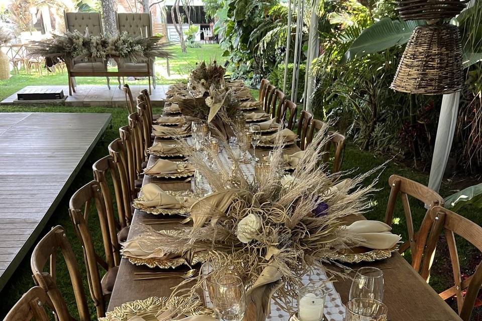 Espacio al aire libre para fiestas