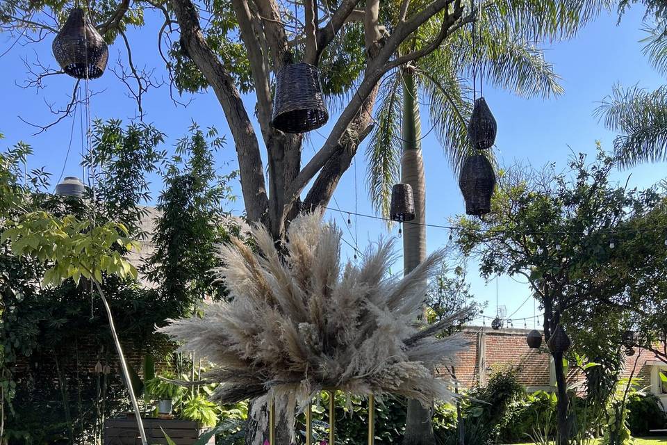 Espacio al aire libre para fiestas