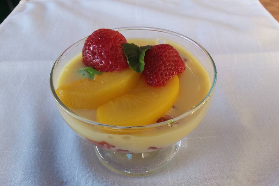 Gelatina con frutas