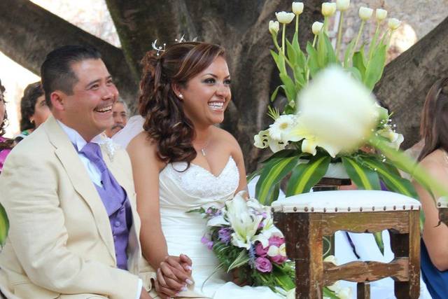 La felicidad de los novios