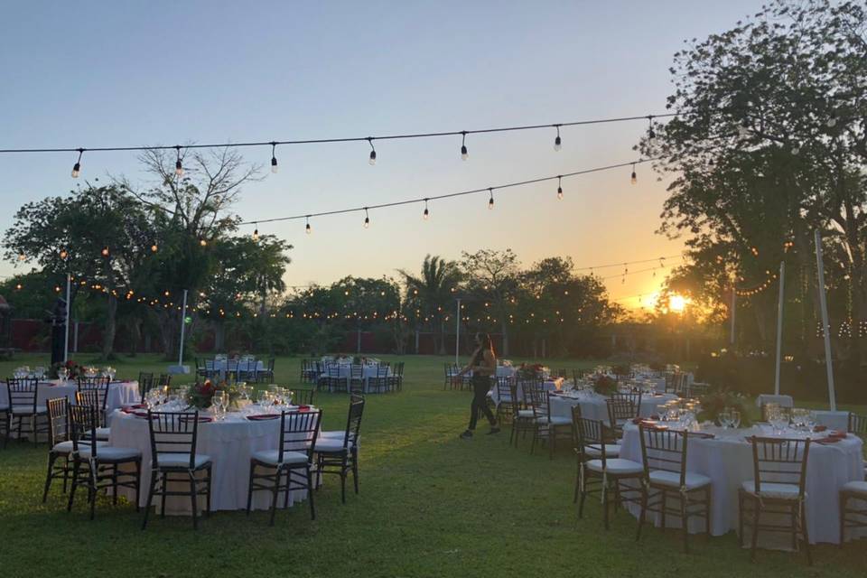 Boda en jardín