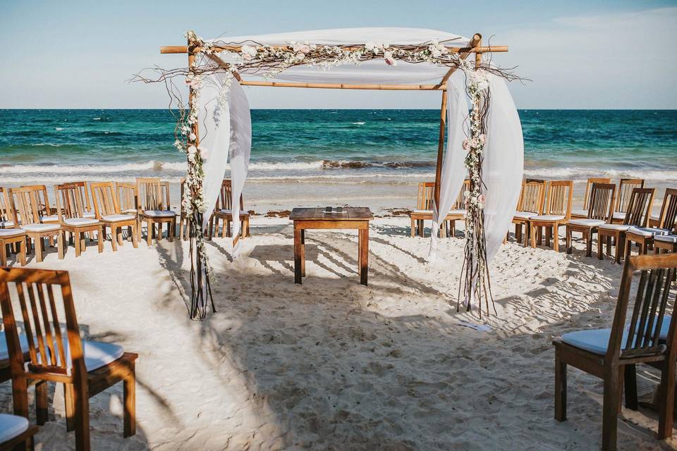 Boda en la playa