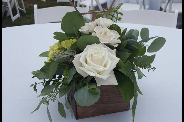 Centro de mesa con caja MDF