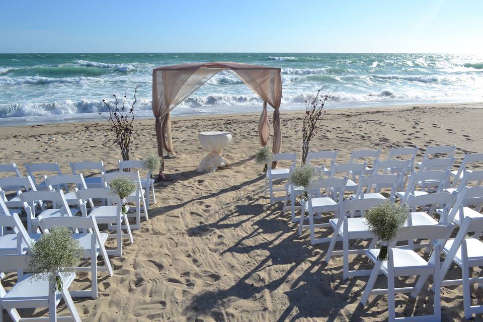 Ceremonia en playa