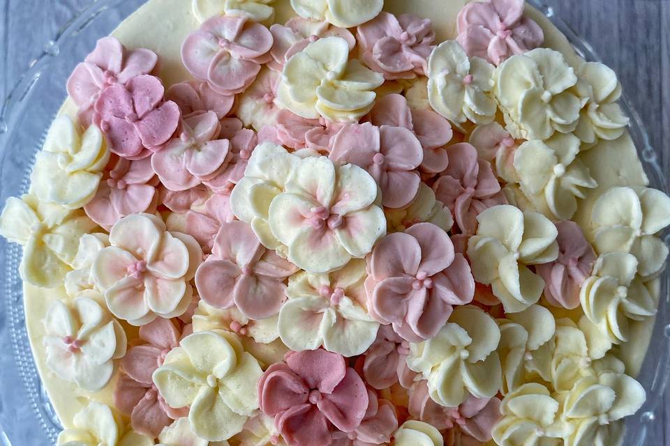 Pastel de flores