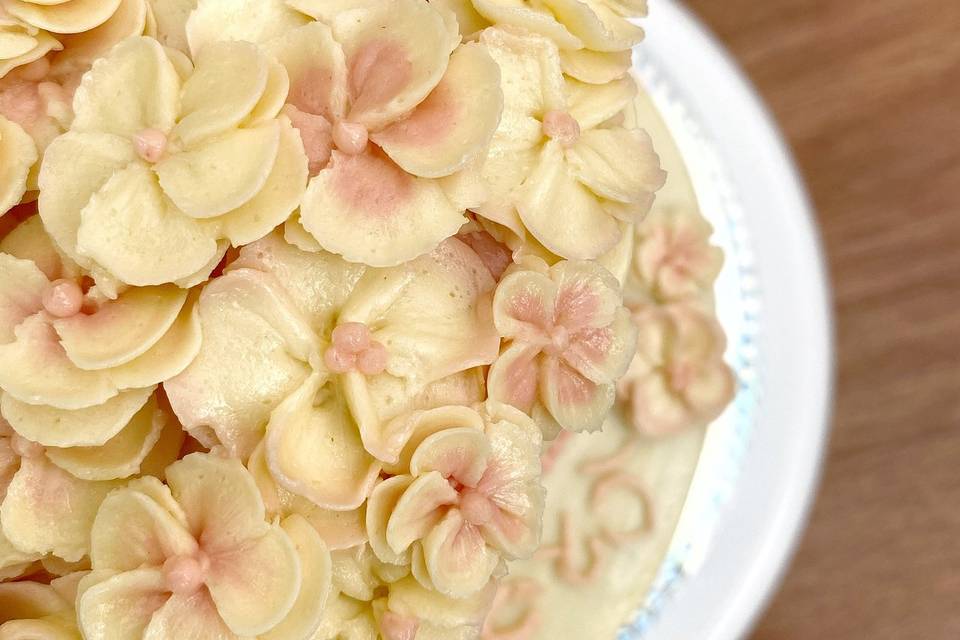 Pastel de flores cerezo 2 niv