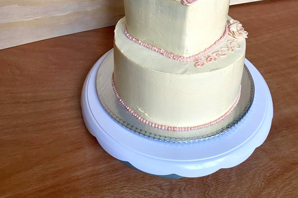 Pastel de flores cerezo 2 niv