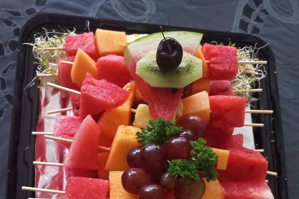Banderillas de frutas