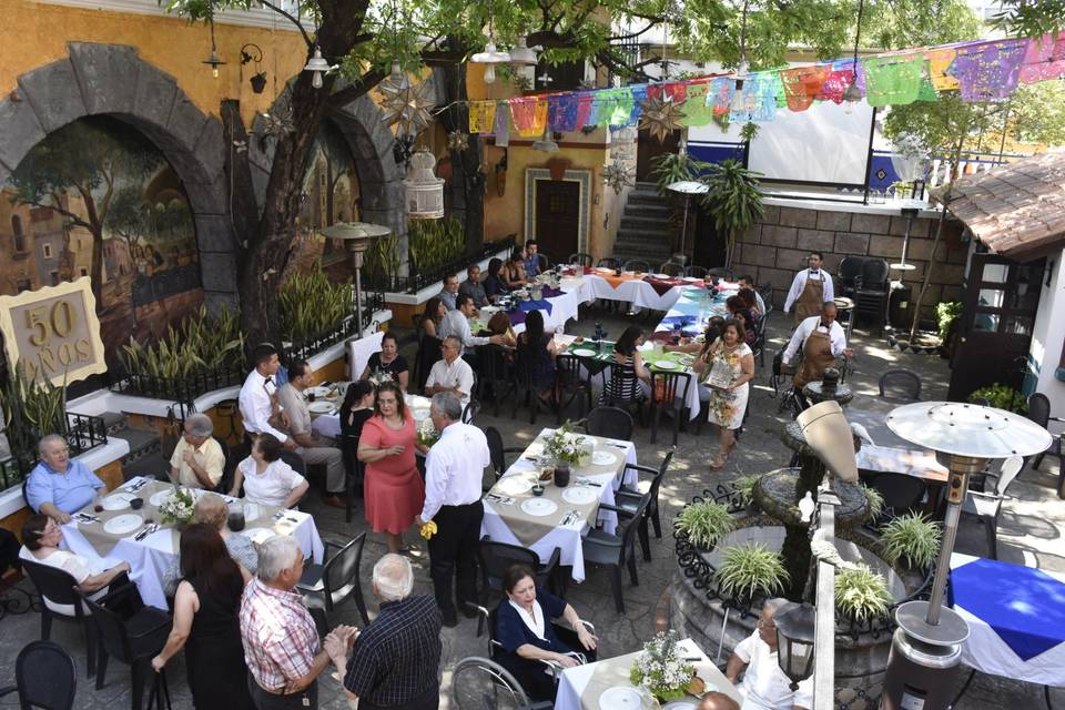 Boda civil terraza