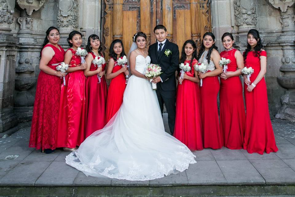 Novios y damas