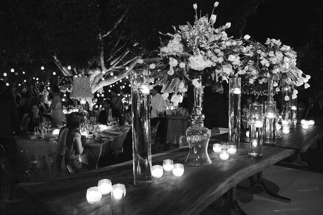 Mesa de recepción de boda