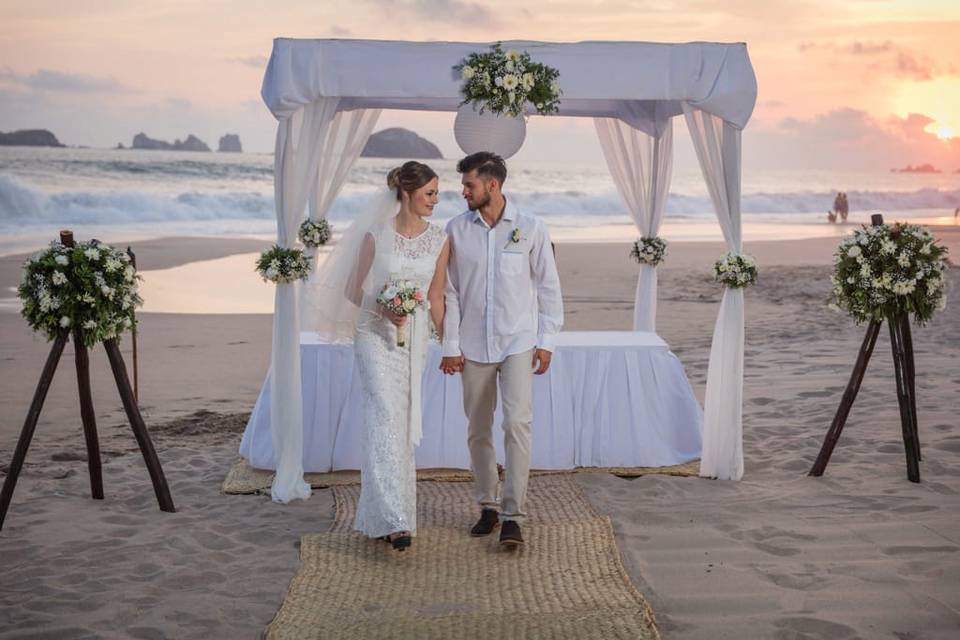 Boda en la playa